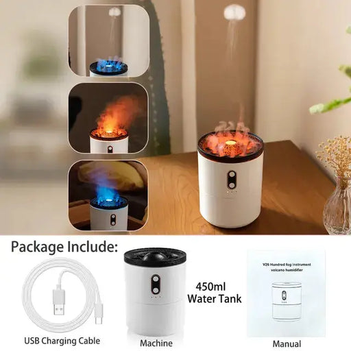 Volcano Fire Flame Air Humidifier ARCHERWAREHOUSE