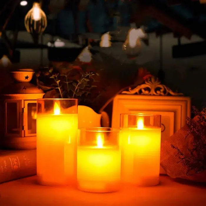 USB Rechargeable LED Pillar Candles ARCHERWAREHOUSE